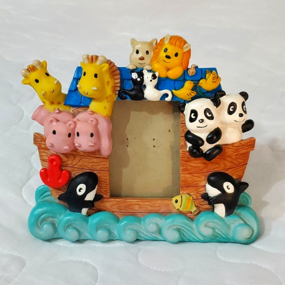 Noah's Ark Wallet Size Picture Frame